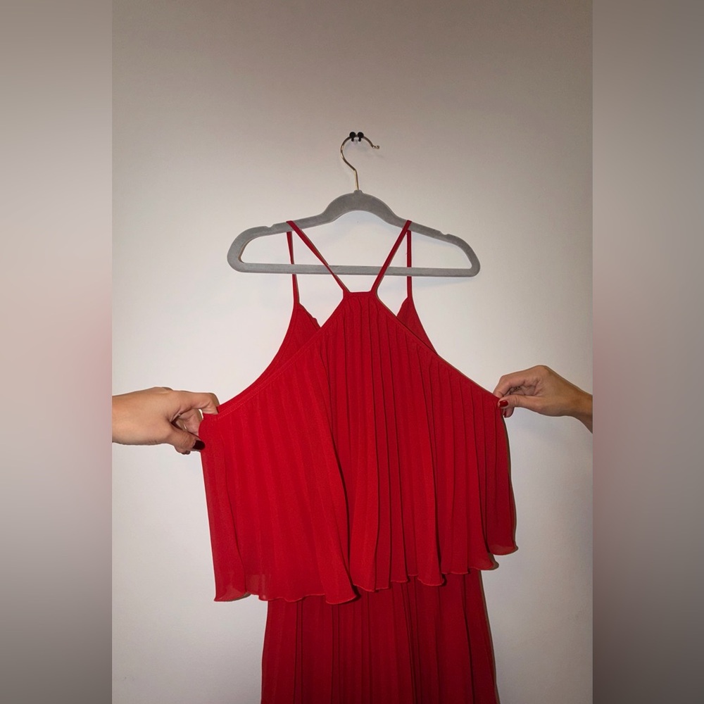 Petal & Pup Strapless Red Dress